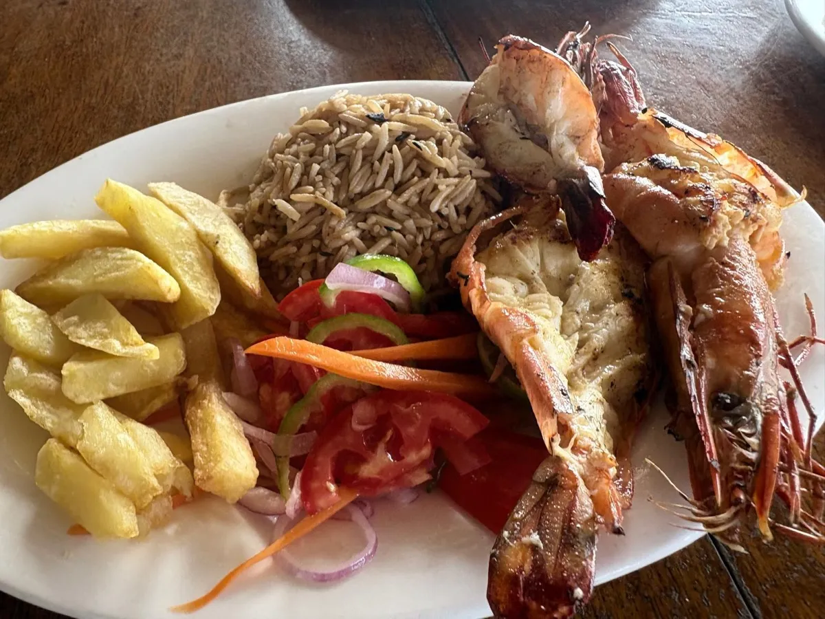 Cuisine locale : fruits de mer grillés